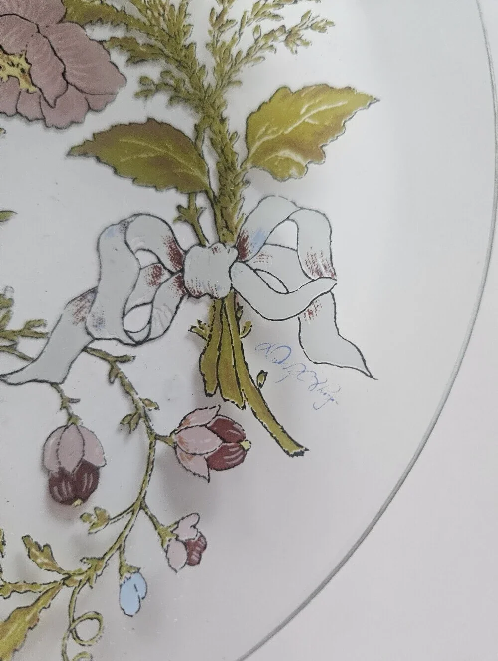 Vintage Dorothy C. Thorpe California Wildflowers Saucer Plate And Bowl Set